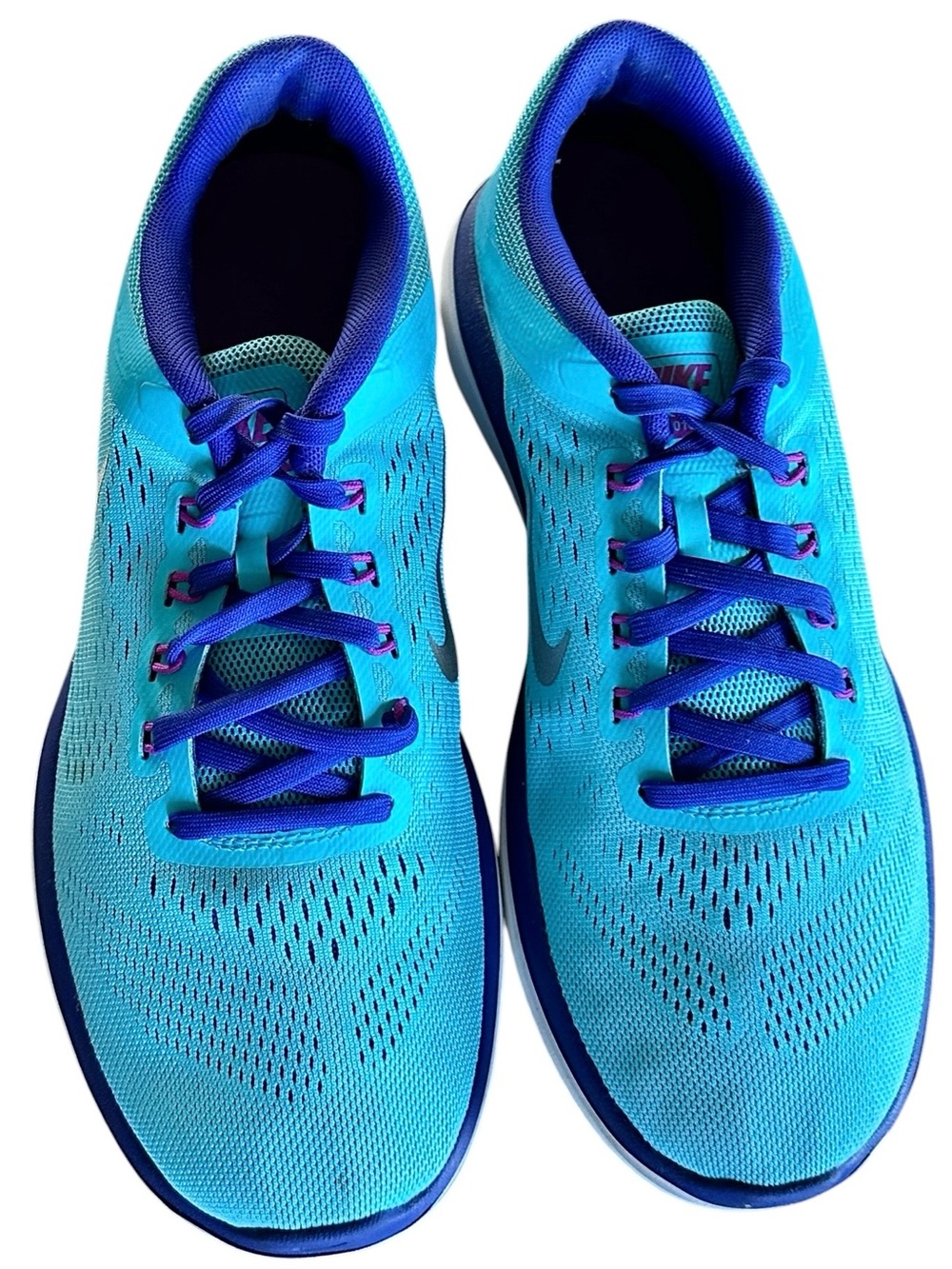 Nike Blue Flex 2016 Run Sneakers Running Shoes Women’s Size 9 - Picture 12 of 12